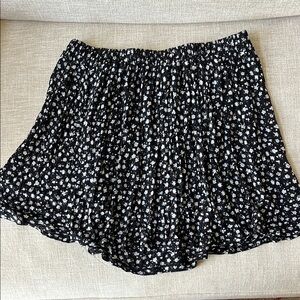 Vintage Brandy Melville Floral Black Skirt